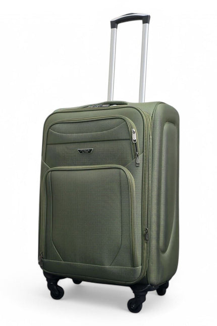 Nagoya Medium Soft Shell Suitcase in Khaki