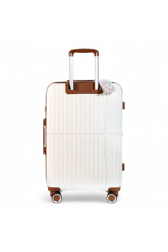 Corowa Medium Hard Shell Suitcase in White