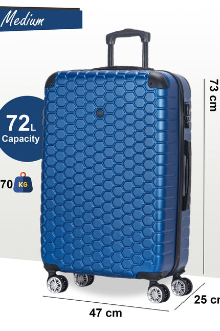 Noda Medium Hard Shell Suitcase in Blue
