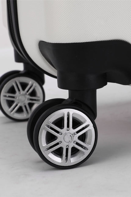 Calgary Set of 3 Hard Shell Suitcase in Cream White