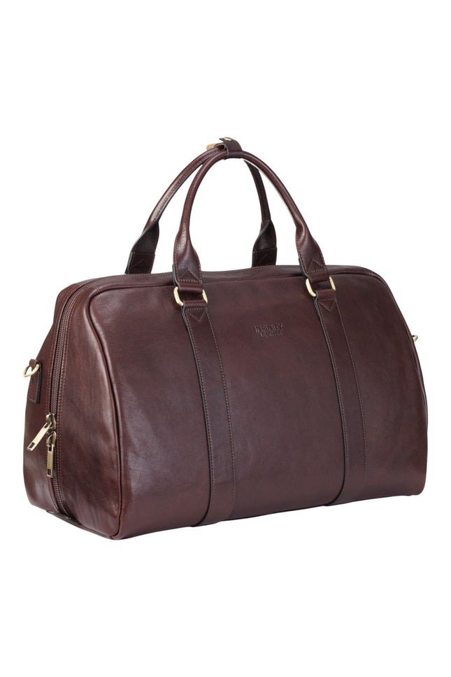 Vintage Genuine Leather Brown Holdall Duffle Gym Travel Bag - Atlas