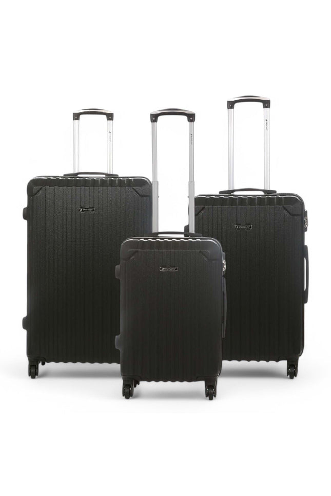 Corowa Set of 3 Hard Shell Suitcase in Black
