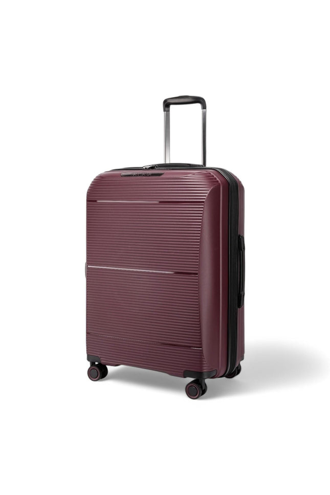 Abiko Large Hard Shell Suitcase in Burgundy