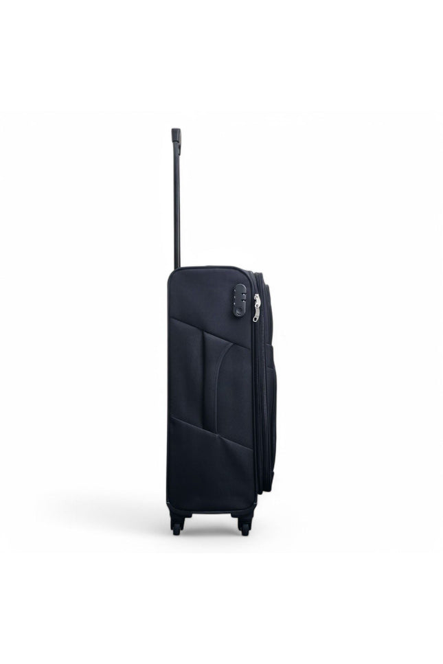 Tahara Medium Soft Shell Suitcase in Black