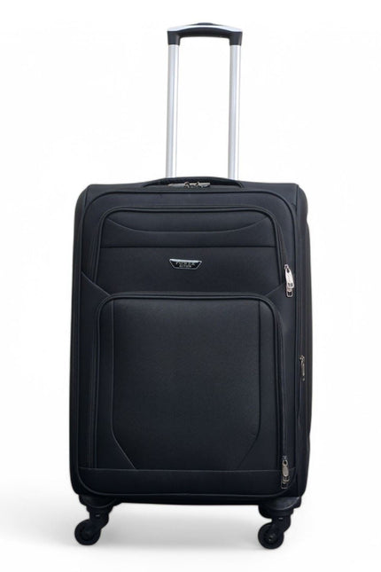 Nagoya Medium Soft Shell Suitcase in Black