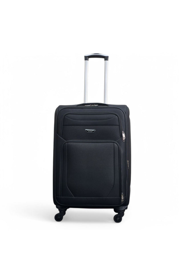 Nagoya Medium Soft Shell Suitcase in Black