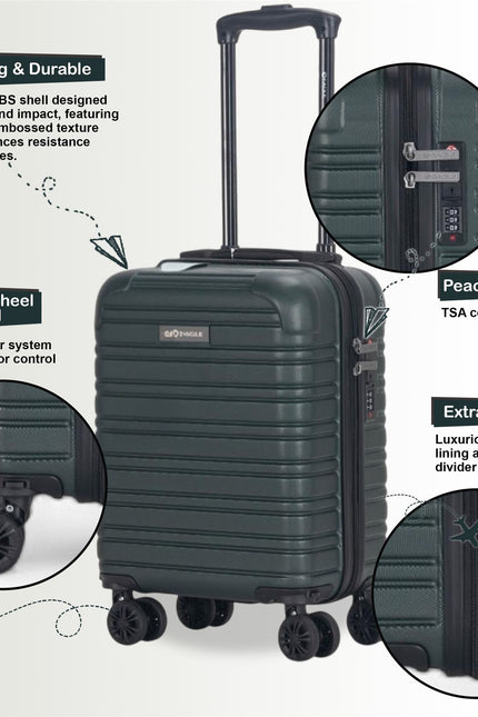 Koga Underseat Hard Shell Suitcase in Green