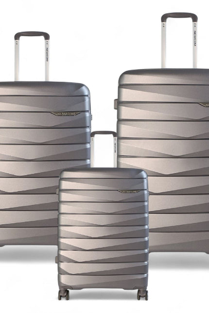 Forster Set of 3 Hard Shell TSA Suitcase in Smoke Grey
