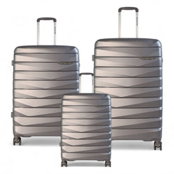 Forster Set of 3 Hard Shell TSA Suitcase in Smoke Grey