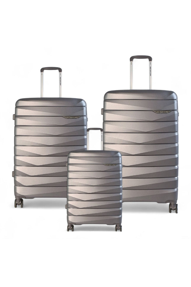 Forster Set of 3 Hard Shell TSA Suitcase in Smoke Grey