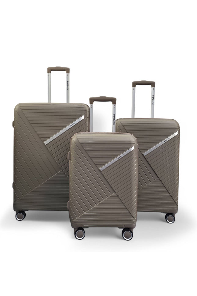 Chita Set of 3 Hard Shell Suitcase in Flesh