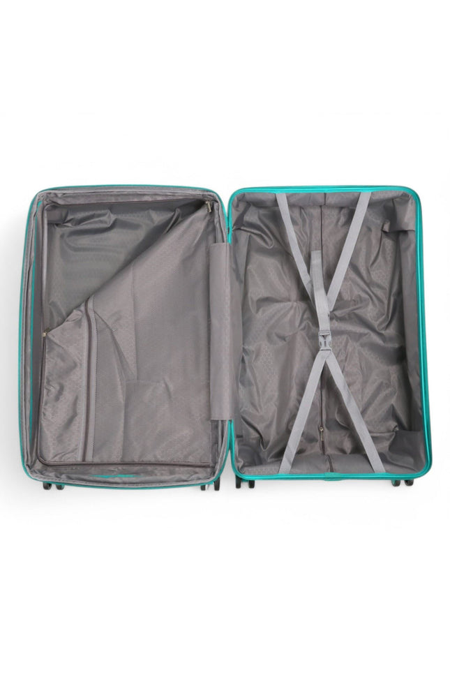 Balranald Large Hard Shell Suitcase in Aqua Blue