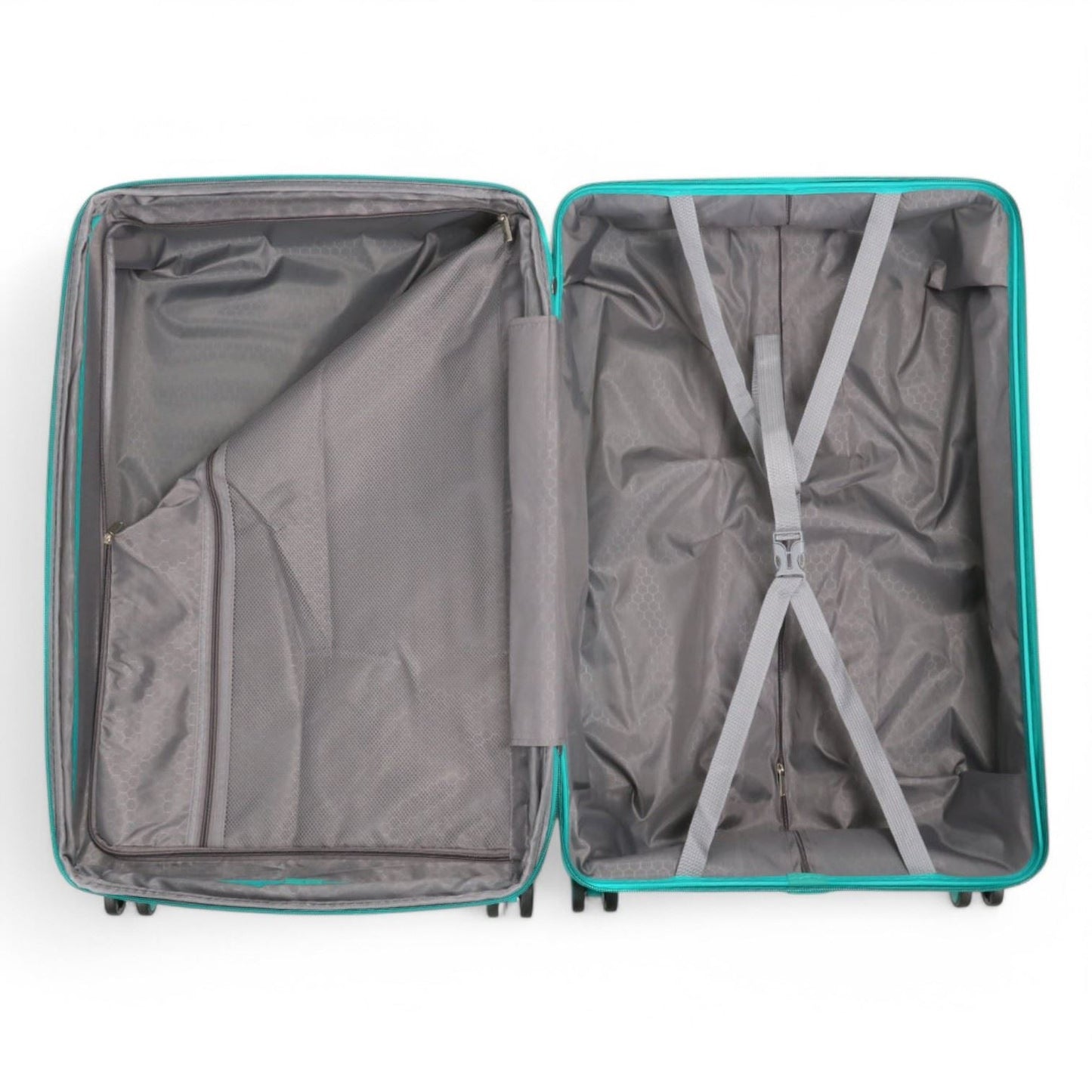 Balranald Large Hard Shell Suitcase in Aqua Blue