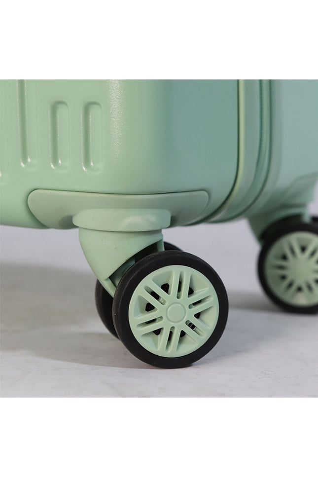 Hard Shell Cabin 44 x 22 x 38 cm Green TSA Secure Luggage Suitcase Suitable for Easyjet, Ryanair