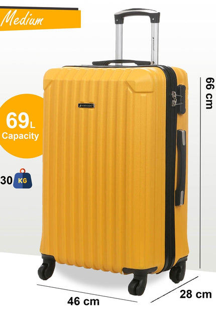 Corowa Medium Hard Shell Suitcase in Yellow