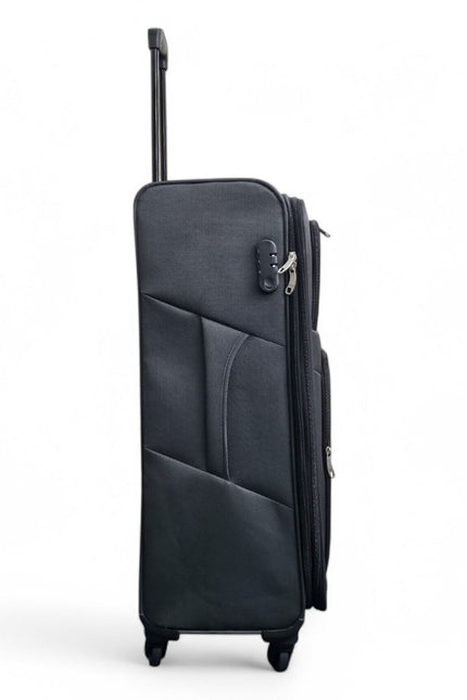 Tahara Large Soft Shell Suitcase in Grey