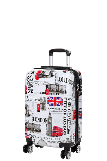 Cooma Cabin Hard Shell Suitcase London in Black Flower
