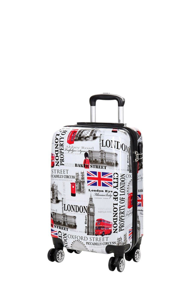 Cooma Cabin Hard Shell Suitcase London in Black Flower