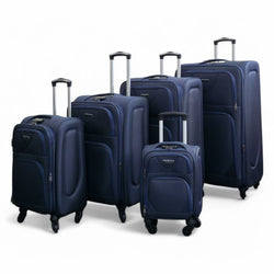Nagoya Set of 5 Soft Shell Suitcase in Navy