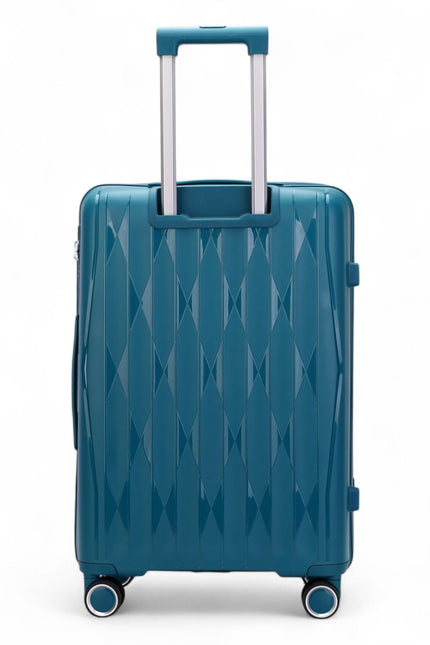 Burnaby Large Hard Shell Suitcase in Teal Blue
