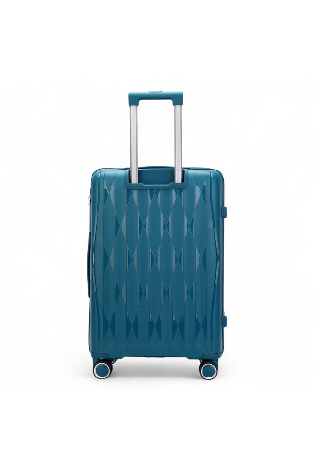 Burnaby Large Hard Shell Suitcase in Teal Blue