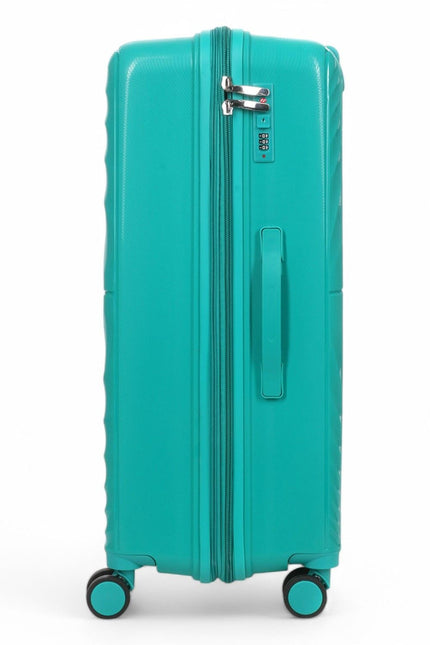Balranald Large Hard Shell Suitcase in Aqua Blue