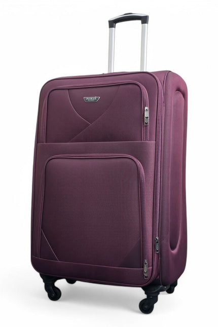 Nagoya Large Soft Shell Suitcase in Purple