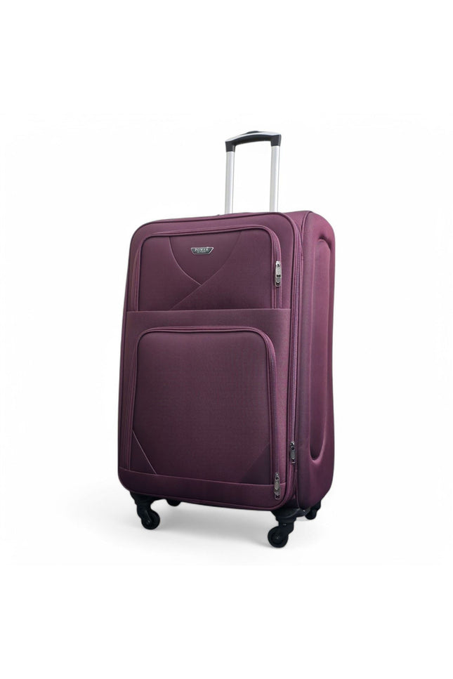 Nagoya Large Soft Shell Suitcase in Purple