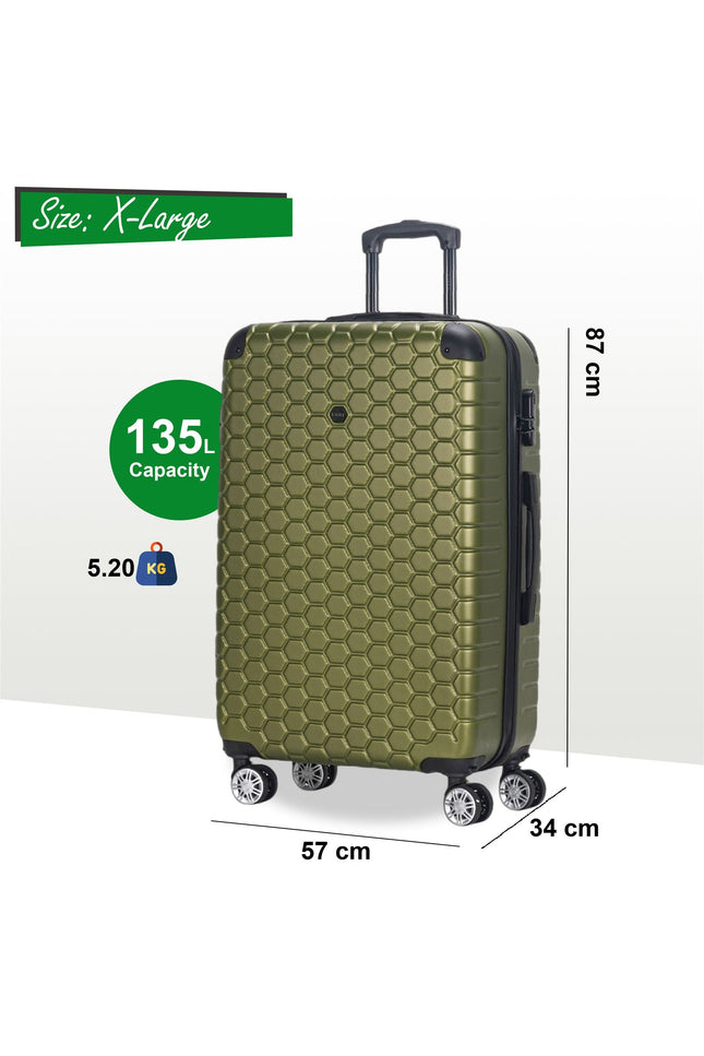 Noda X-Large Hard Shell Suitcase in Green