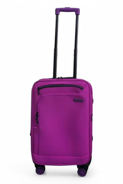 Handa Cabin Soft Shell Suitcase in Pink