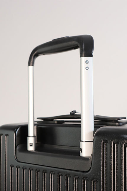 Hard Shell Cabin 44 x 22 x 38 cm Black TSA Secure Luggage Suitcase Suitable for Easyjet, Ryanair