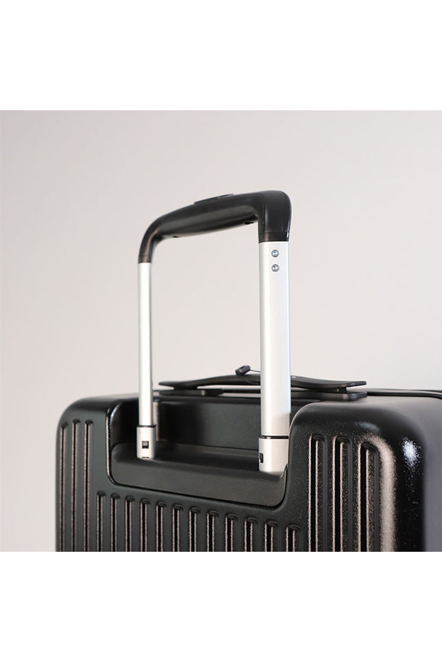 Hard Shell Cabin 44 x 22 x 38 cm Black TSA Secure Luggage Suitcase Suitable for Easyjet, Ryanair