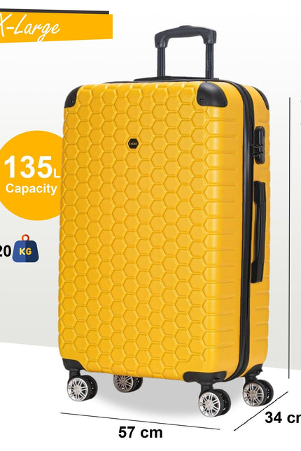 Noda X-Large Hard Shell Suitcase in Yellow