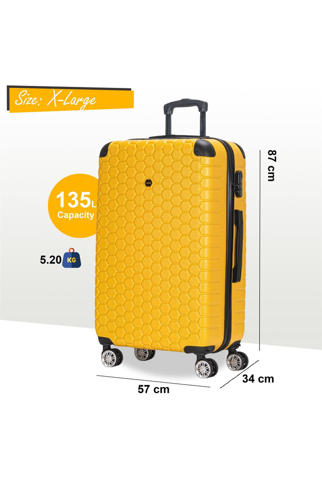 Noda X-Large Hard Shell Suitcase in Yellow