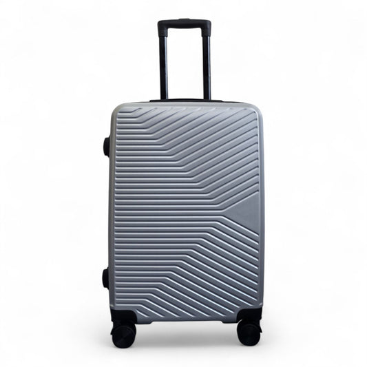 Junee Medium Hard Shell Suitcase in Silver