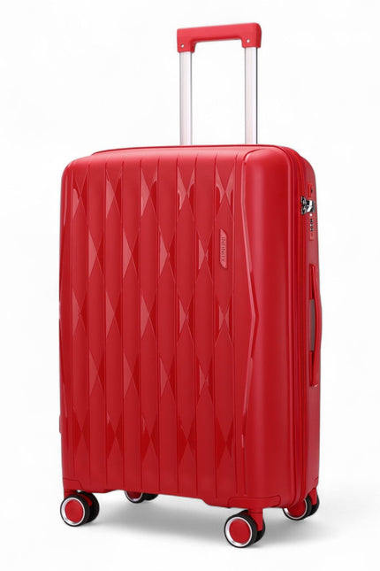 Burnaby Large Hard Shell Suitcase in Red