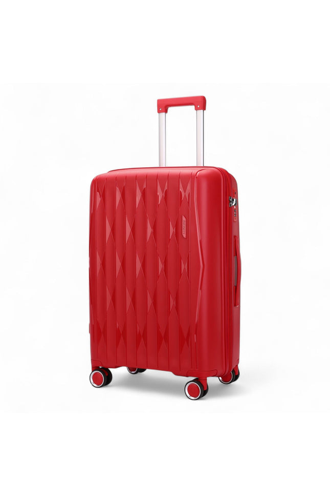 Burnaby Large Hard Shell Suitcase in Red