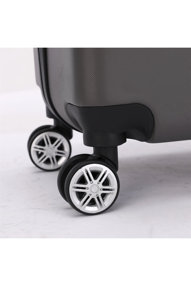 Calgary Set of 3 Hard Shell Suitcase in Charcoal Black