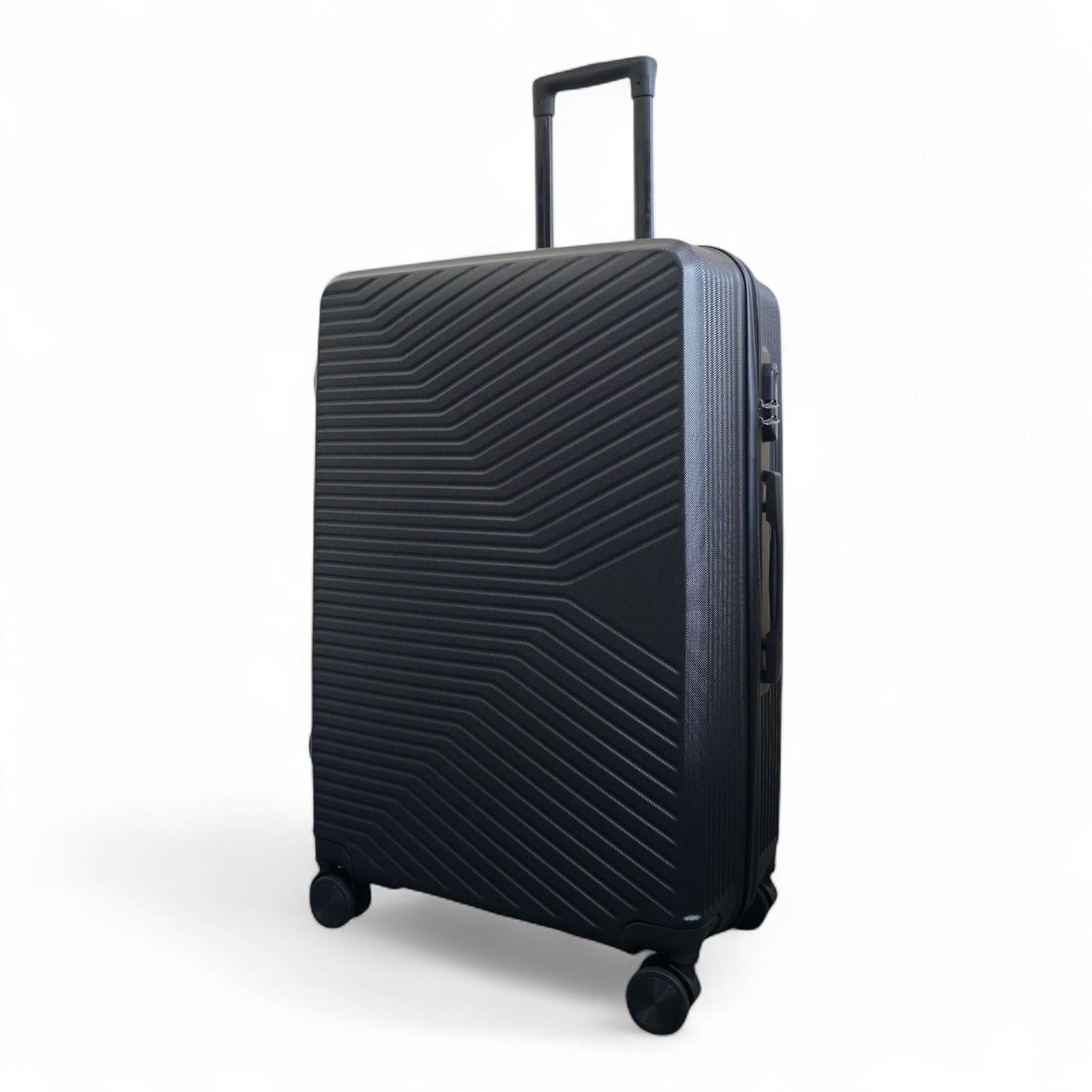 Junee Large Hard Shell Suitcase in Black