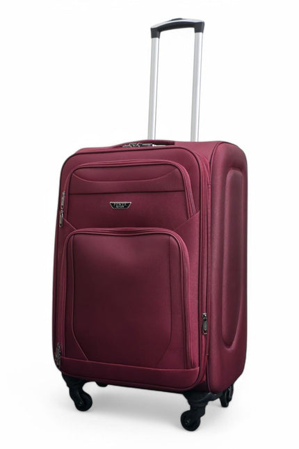 Nagoya Medium Soft Shell Suitcase in Wine