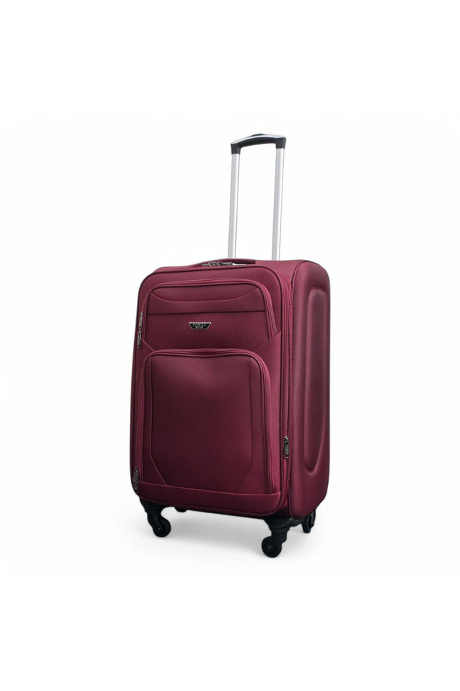 Nagoya Medium Soft Shell Suitcase in Wine