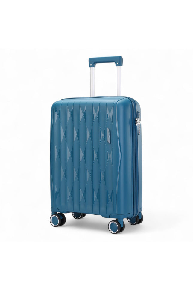Burnaby Cabin Hard Shell Suitcase in Teal Blue