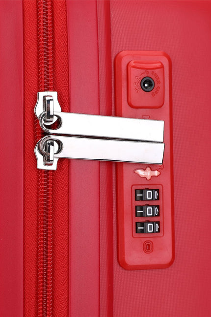 Burnaby Set of 3 Hard Shell Suitcase in Red