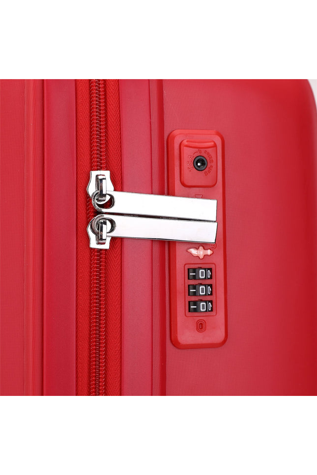 Burnaby Set of 3 Hard Shell Suitcase in Red