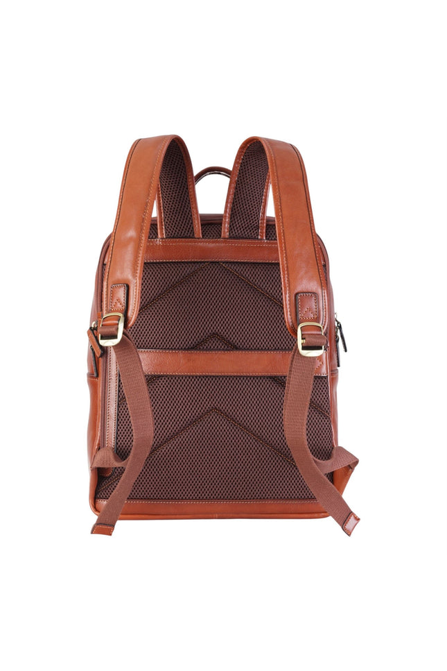 Genuine Leather Tan Vintage Laptop Backpack Travel Bag - Cove