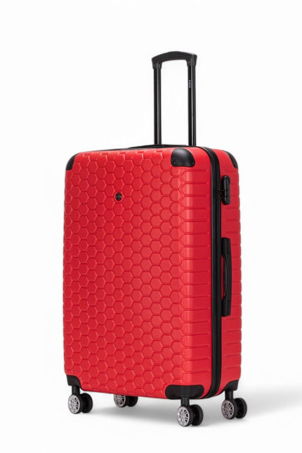 Noda Large Hard Shell Suitcase in Red