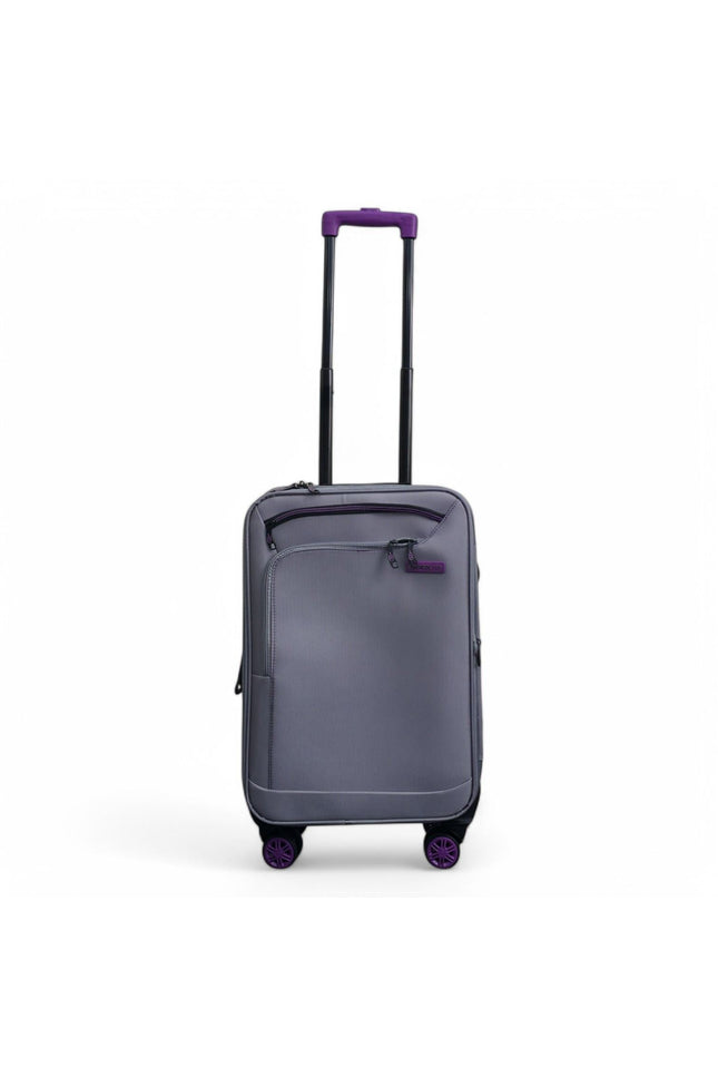 Handa Cabin Soft Shell Suitcase in Grey