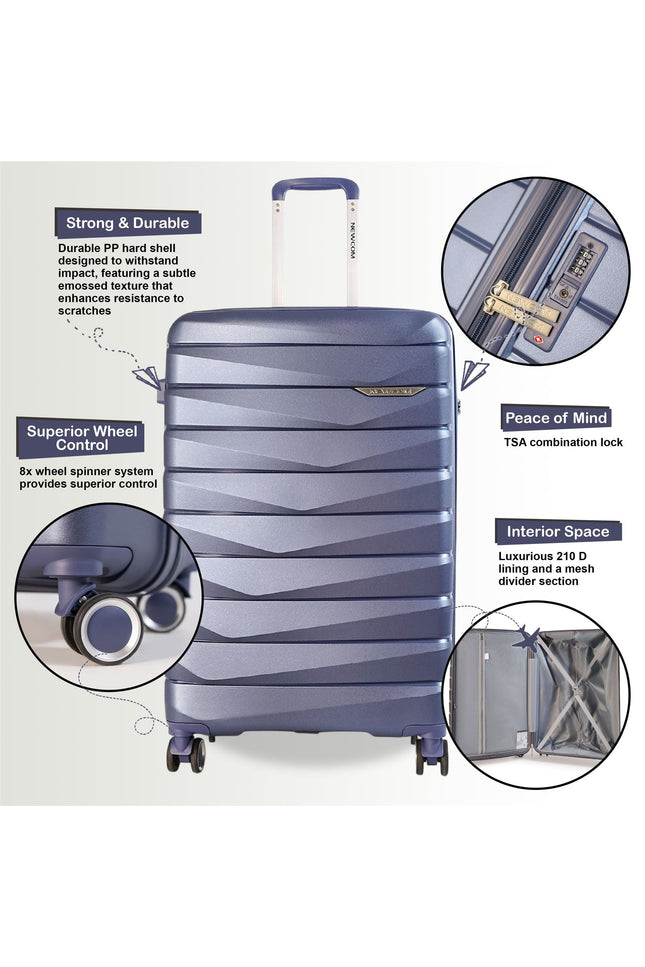 Forster Medium Hard Shell TSA Suitcase in Blue
