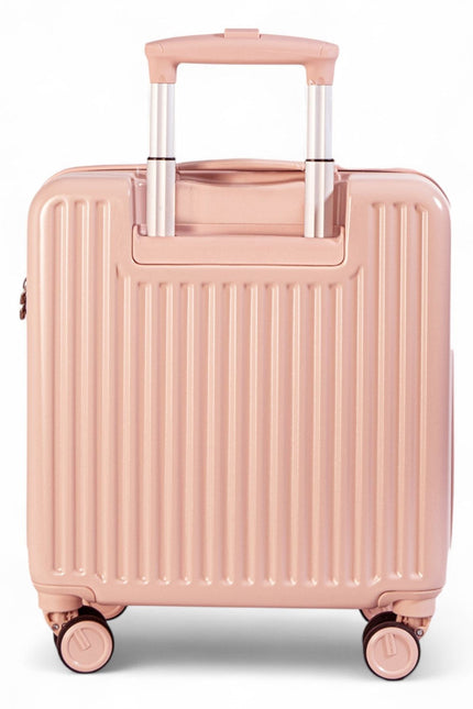 Hard Shell Cabin 44 x 22 x 38 cm Pink TSA Secure Luggage Suitcase Suitable for Easyjet, Ryanair