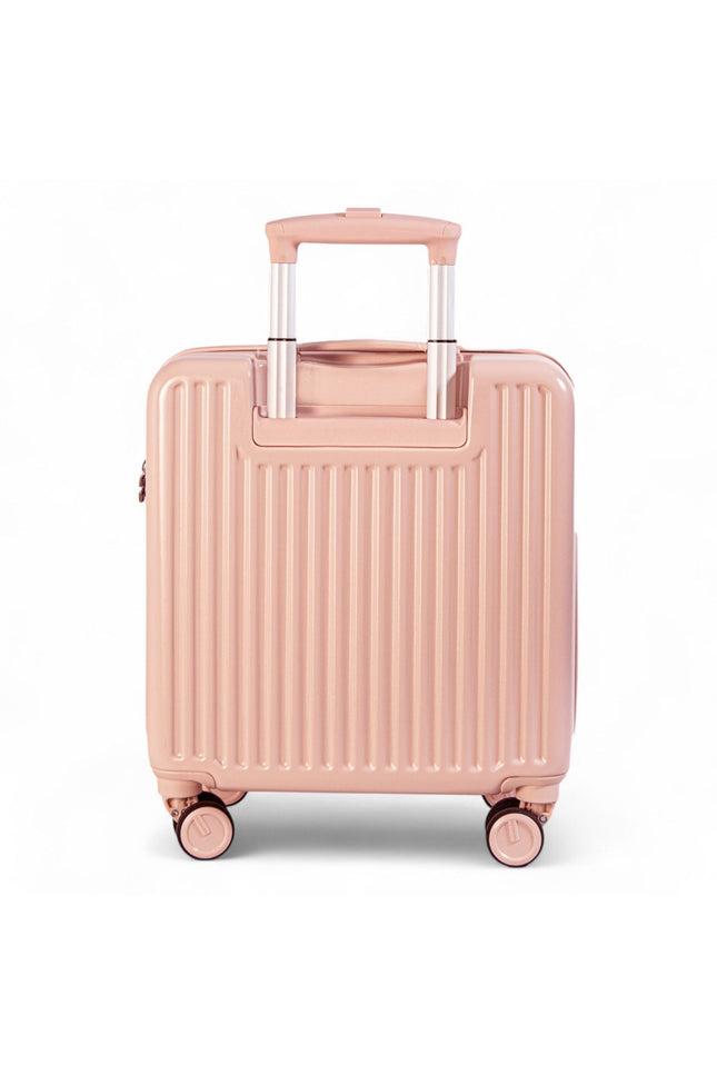 Hard Shell Cabin 44 x 22 x 38 cm Pink TSA Secure Luggage Suitcase Suitable for Easyjet, Ryanair